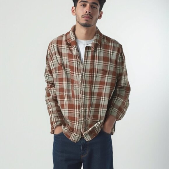 ❤️ Eddie Bauer casual button down men shirt XL - Picture 1 of 10